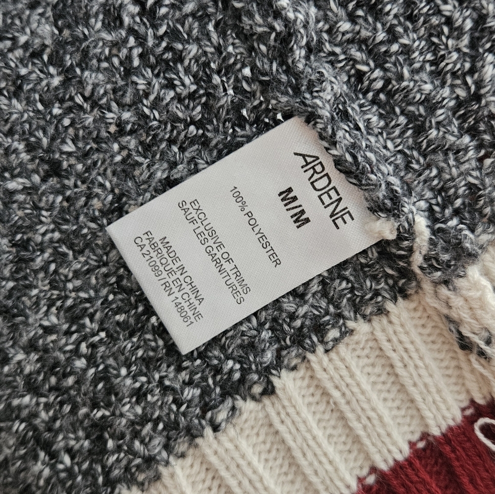 Wmns M Open Cabin Knit Long Sweater Pockets Medium Loose Open Cardigan Cottage - Picture 6 of 6